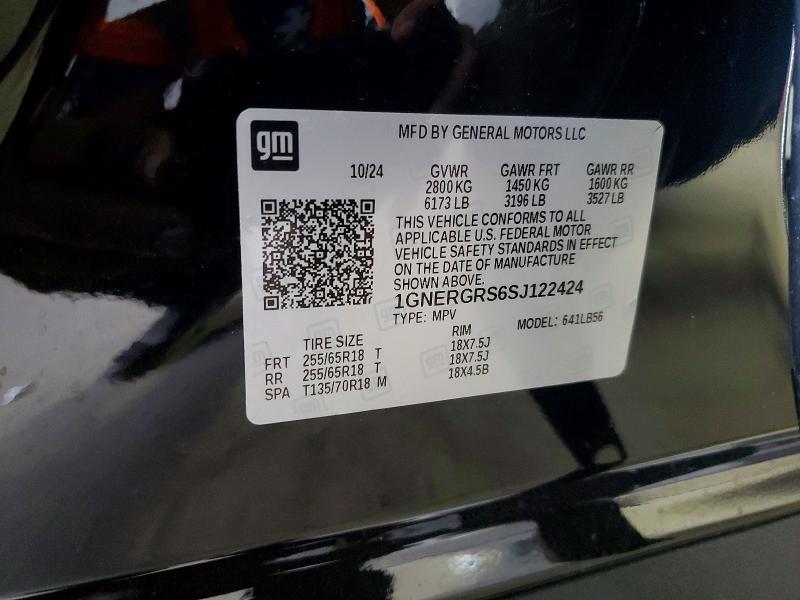 Aukcja sprzedaży 2025 Chevrolet Traverse, vin: 1GNERGRS6SJ122424, numer aukcji: 49150936