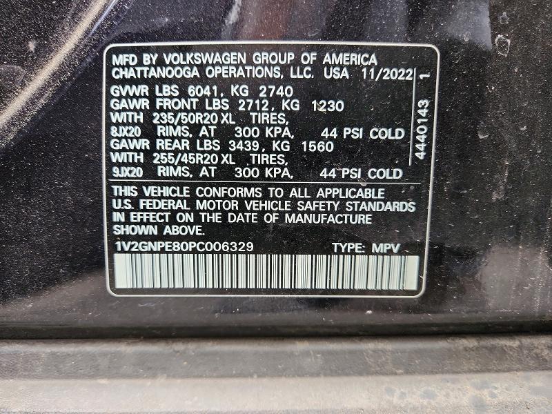 Aukcja sprzedaży 2023 Volkswagen Id.4, vin: 1V2GNPE80PC006329, numer aukcji: 48252736