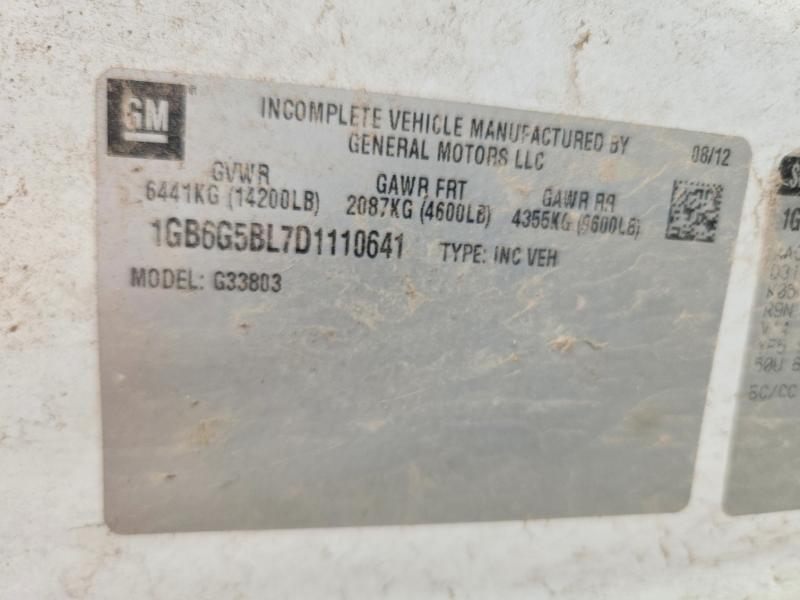49394816 :رقم المزاد ، 1GB6G5BL7D1110641 vin ، 2013 Chevrolet Express G4500 مزاد بيع
