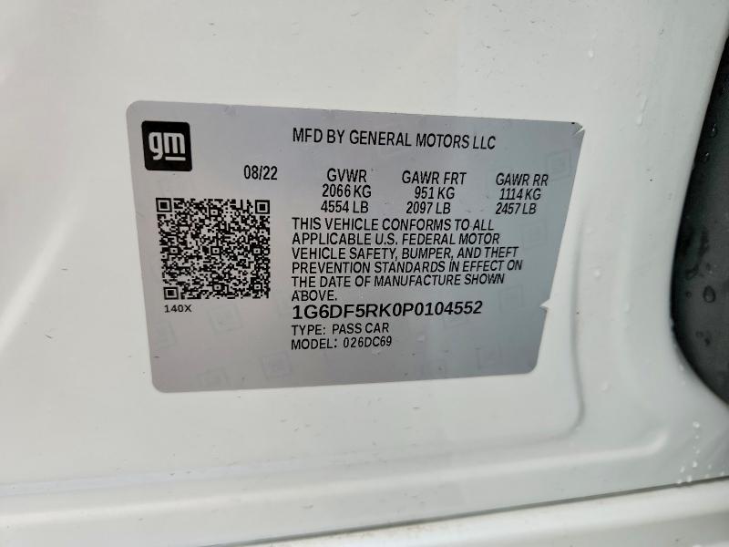 Aukcja sprzedaży 2023 Cadillac Ct4, vin: 1G6DF5RK0P0104552, numer aukcji: 49716136
