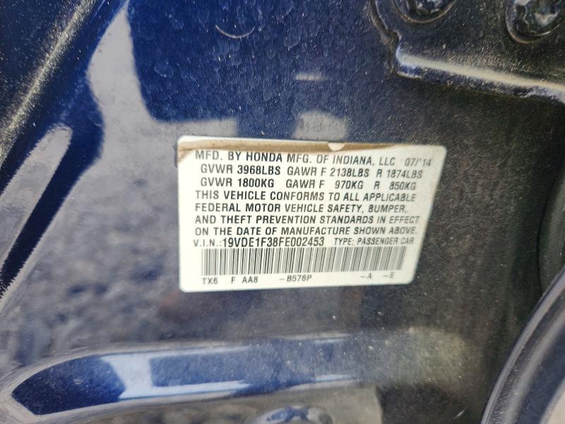 Aukcja sprzedaży 2015 Acura Ilx, vin: 19VDE1F38FE002453, numer aukcji: 51161296