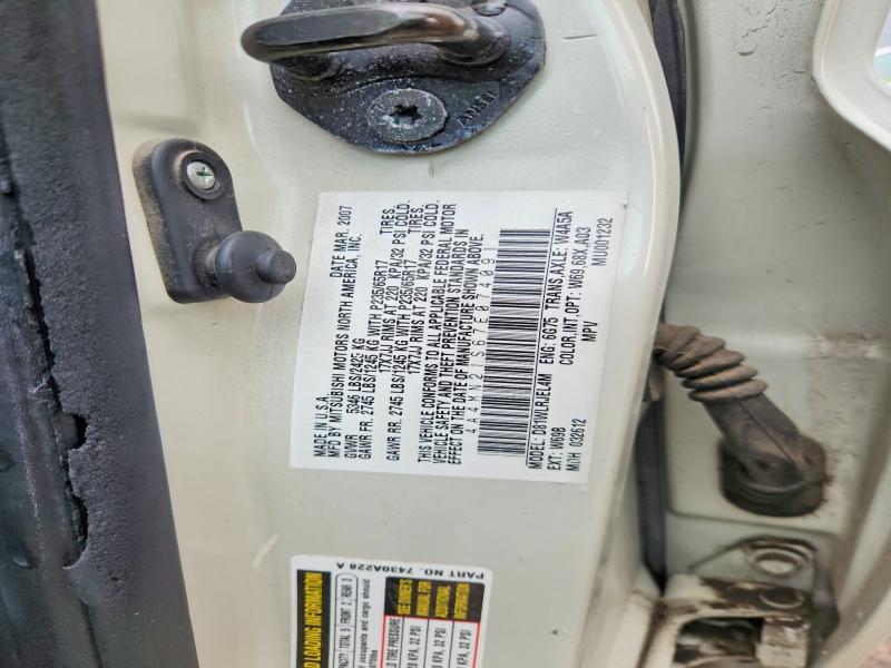 Продаж на аукціоні авто 2007 Mitsubishi Endeavor, vin: 4A4MN21S67E074091, номер лоту: 51552686
