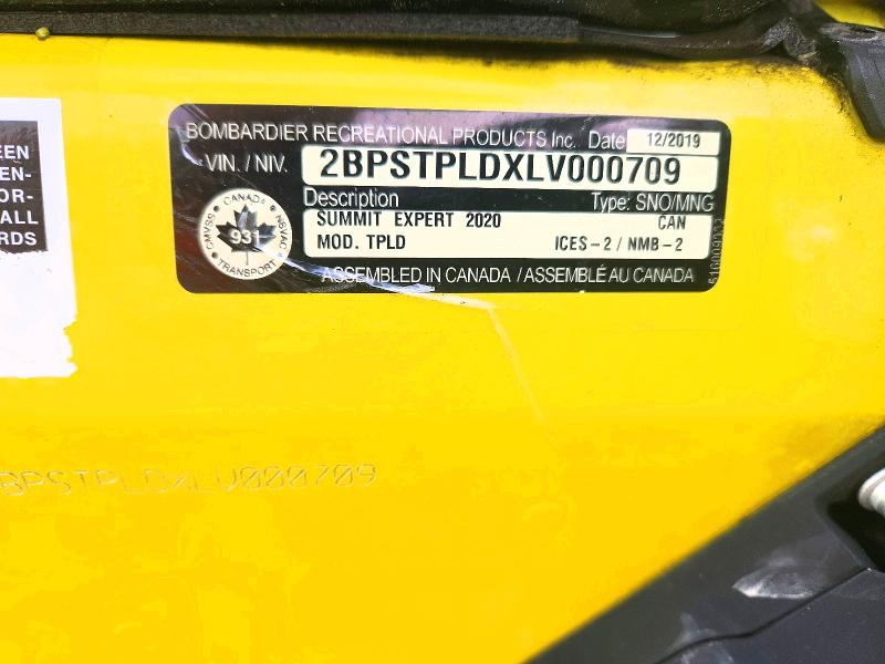 47790006 :رقم المزاد ، 2BPSTPLDXLV000709 vin ، 2020 Ski Summit 800 مزاد بيع