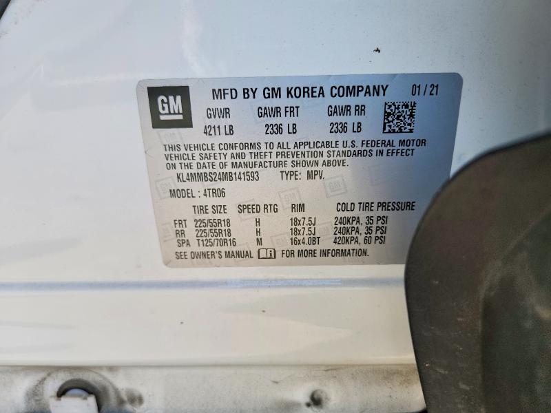 Продажа на аукционе авто 2021 Buick Encore Gx, vin: KL4MMBS24MB141593, номер лота: 50181386