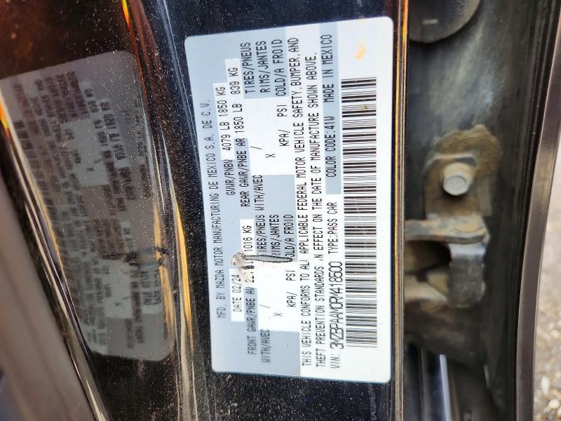 Продажа на аукционе авто 2024 Mazda 3, vin: 3MZBPAAM0RM418500, номер лота: 49369106