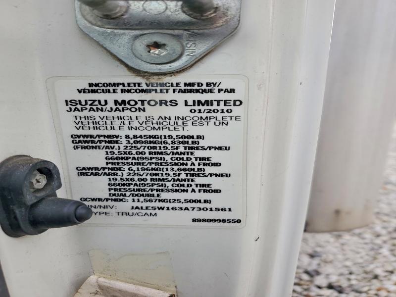 49638316 :رقم المزاد ، JALE5W163A7301561 vin ، 2010 Isuzu Nrr مزاد بيع