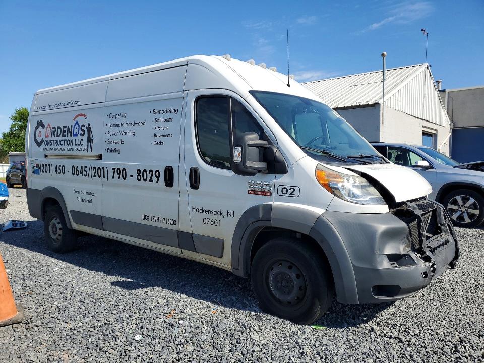 Продаж на аукціоні авто 2016 Ram Promaster 3500, vin: 3C6URVHD8GE101503, номер лоту: 50500966