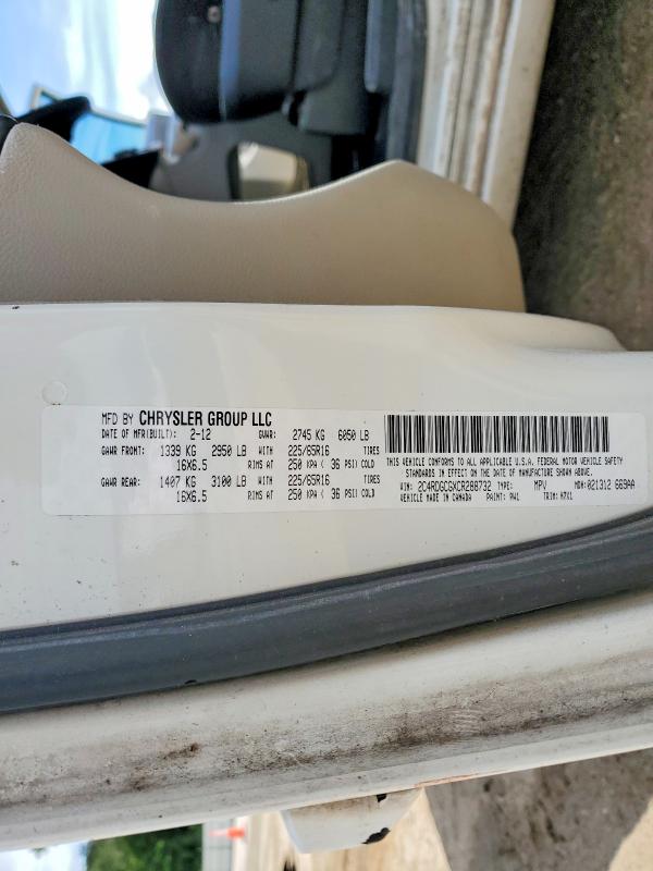 Aukcja sprzedaży 2012 Dodge Grand Caravan, vin: 2C4RDGCGXCR288732, numer aukcji: 51265026