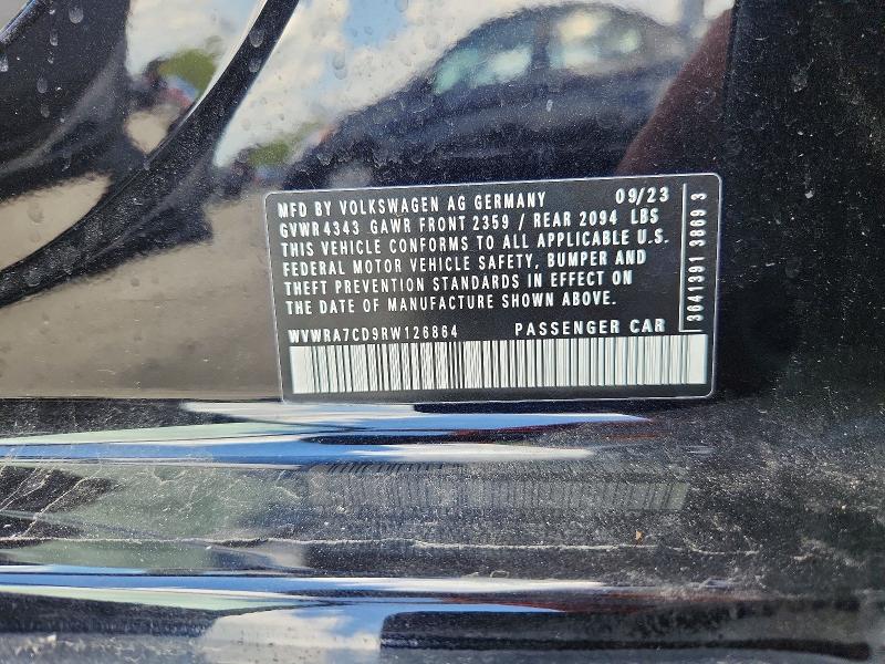 50319376 :رقم المزاد ، WVWRA7CD9RW126864 vin ، 2024 Volkswagen Gti مزاد بيع