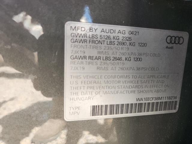 Продаж на аукціоні авто 2021 Audi Q3, vin: WA1EECF38M1118236, номер лоту: 51841346