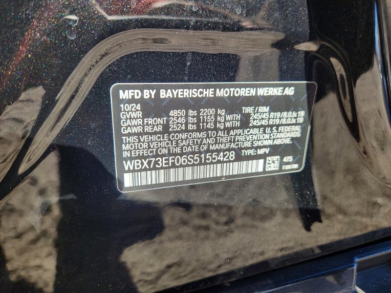 51757956 :رقم المزاد ، WBX73EF06S5155428 vin ، 2025 Bmw X1 مزاد بيع