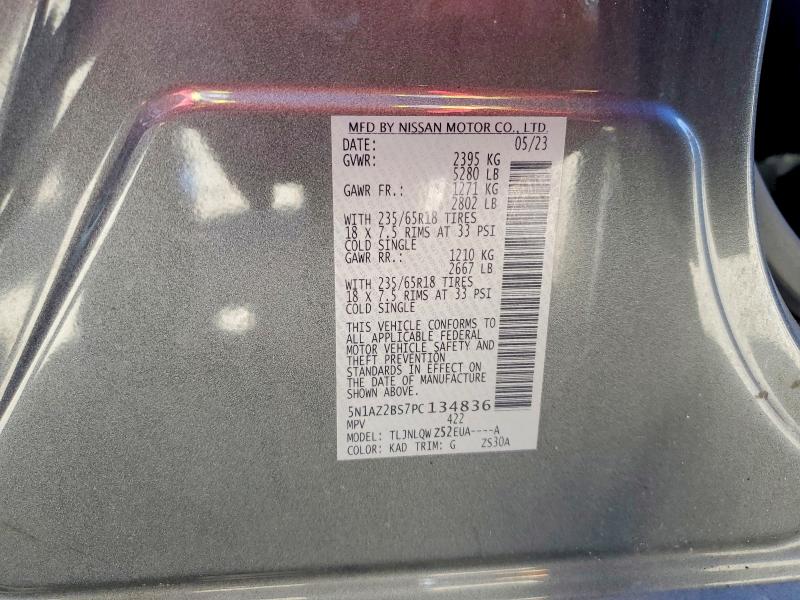 Продаж на аукціоні авто 2023 Nissan Murano, vin: 5N1AZ2BS7PC134836, номер лоту: 48207276