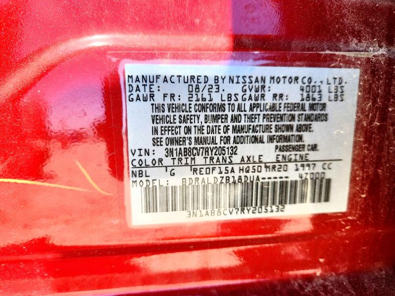 48860596 :رقم المزاد ، 3N1AB8CV7RY205132 vin ، 2024 Nissan Sentra مزاد بيع
