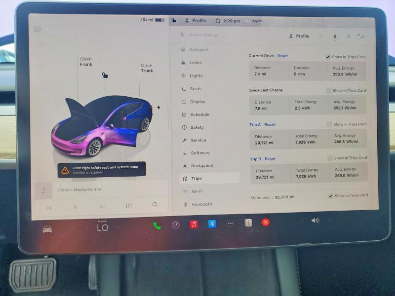 Aukcja sprzedaży 2022 Tesla Model 3, vin: 5YJ3E1EB2NF186079, numer aukcji: 49367006