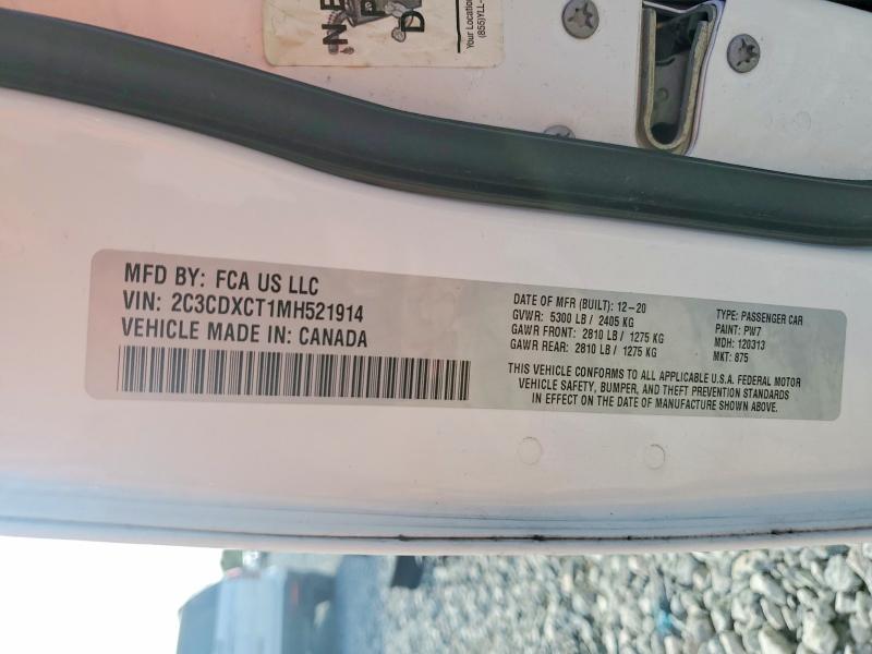 Продажа на аукционе авто 2021 Dodge Charger, vin: 2C3CDXCT1MH521914, номер лота: 49230006