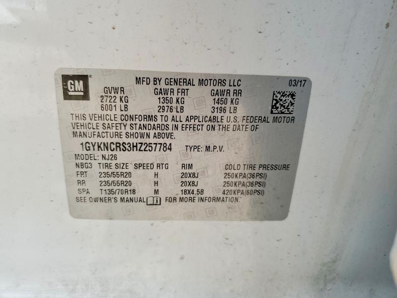 Aukcja sprzedaży 2017 Cadillac Xt5, vin: 1GYKNCRS3HZ257784, numer aukcji: 48470156