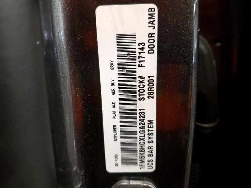 Продажа на аукционе авто 2020 Ford Explorer, vin: 1FM5K8HCXLGA24231, номер лота: 50803156