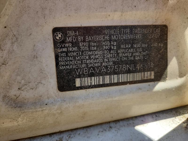 Auction sale of the 2008 Bmw 328, vin: WBAVA37578NL46614, lot number: 50881356
