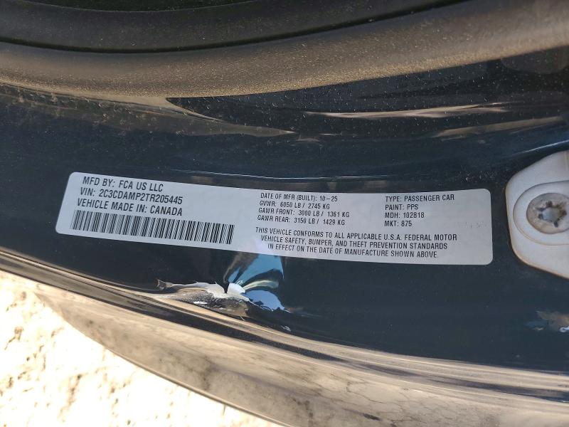 2026 Dodge Charger მანქანა იყიდება აუქციონზე, vin: 2C3CDAMP2TR205445, აუქციონის ნომერი: 51906616