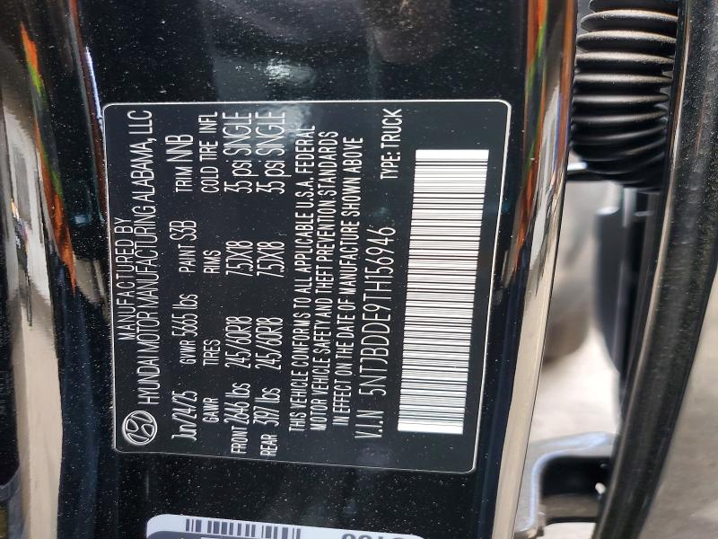 2026 Hyundai Santa Cruz მანქანა იყიდება აუქციონზე, vin: 5NTJBDDE9TH156946, აუქციონის ნომერი: 51377076