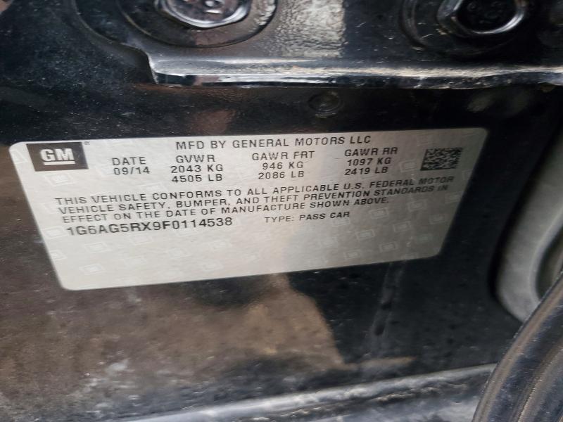 Продаж на аукціоні авто 2015 Cadillac Ats, vin: 1G6AG5RX9F0114538, номер лоту: 49844476