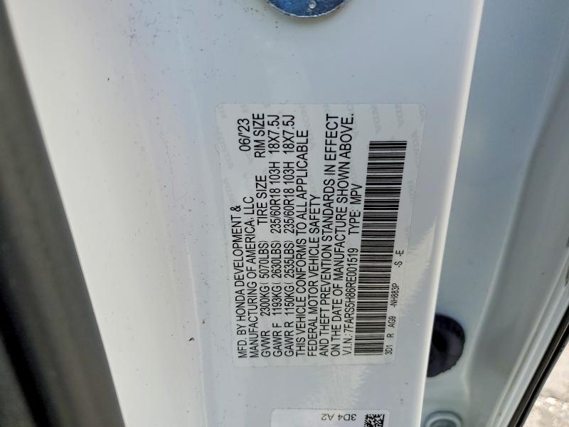 51673286 :رقم المزاد ، 7FARS5H86RE001519 vin ، 2024 Honda Cr-v مزاد بيع