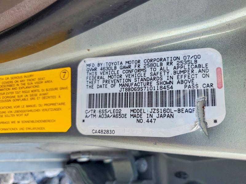Продаж на аукціоні авто 2001 Lexus Gs 300, vin: JT8BD69S710118454, номер лоту: 48644546