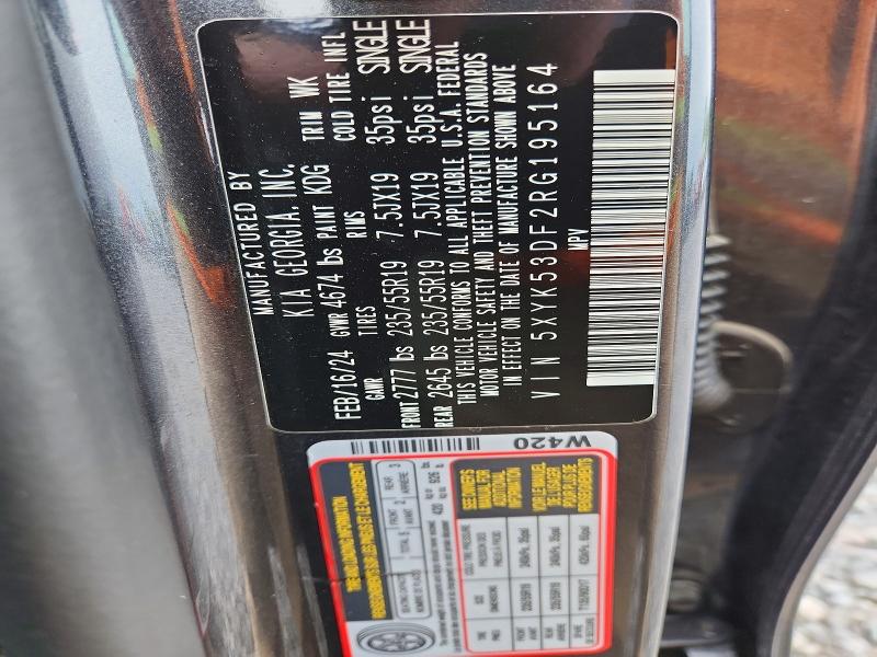51304156 :رقم المزاد ، 5XYK53DF2RG195164 vin ، 2024 Kia Sportage مزاد بيع