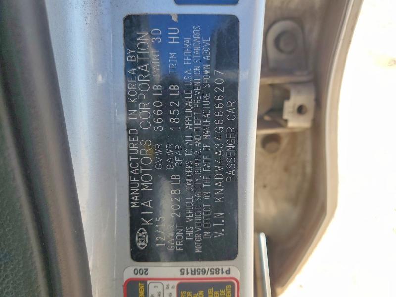 Продажа на аукционе авто 2016 Kia Rio, vin: KNADM4A34G6666207, номер лота: 48600916