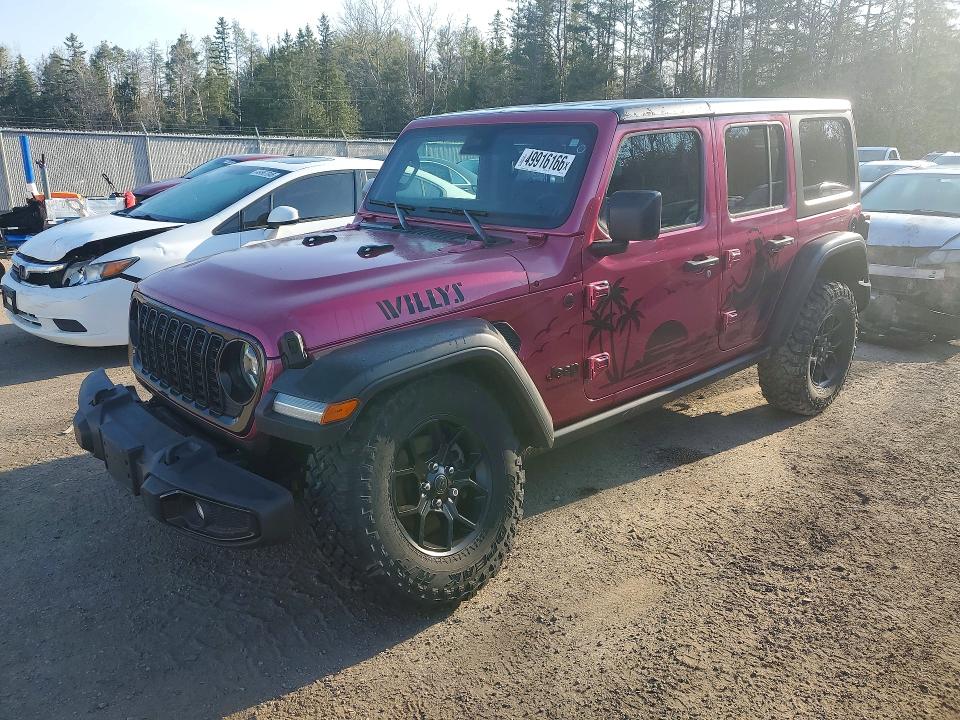 Продаж на аукціоні авто 2024 Jeep Wrangler, vin: 1C4PJXDG3RW318135, номер лоту: 49916166