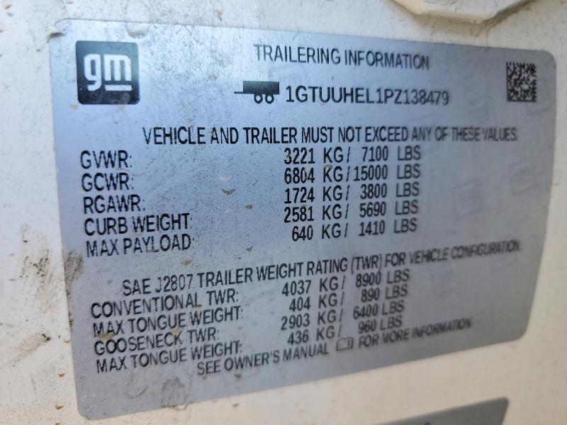 48844516 :رقم المزاد ، 1GTUUHEL1PZ138479 vin ، 2023 Gmc Sierra مزاد بيع