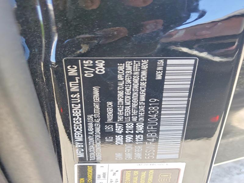 Aukcja sprzedaży 2015 Mercedes-benz C, vin: 55SWF4JB1FU043819, numer aukcji: 50446316