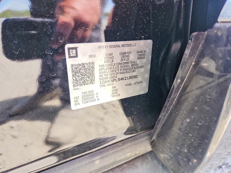 2019 Gmc Acadia მანქანა იყიდება აუქციონზე, vin: 1GKKNPLS4KZ130592, აუქციონის ნომერი: 48450286