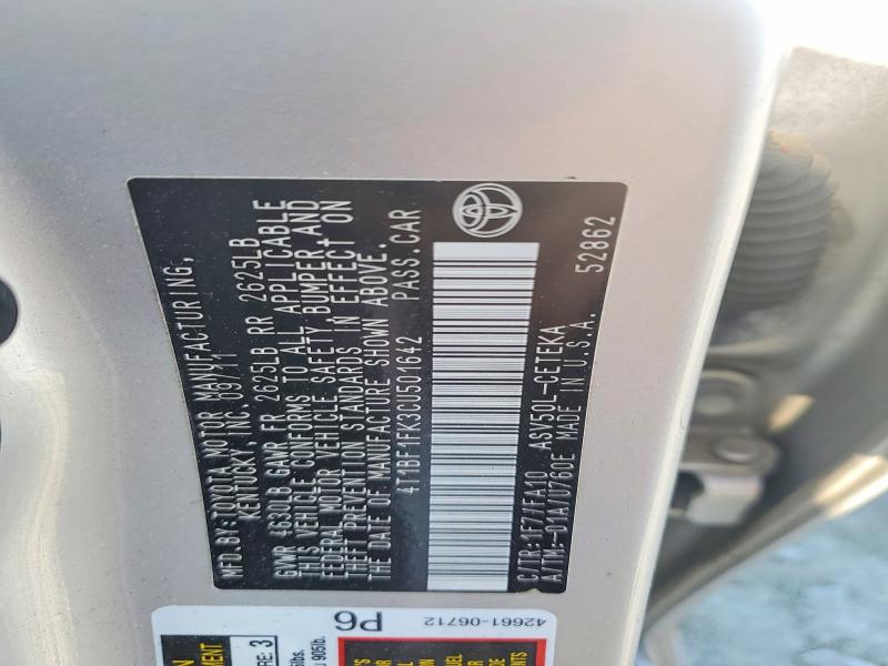 50795646 :رقم المزاد ، 4T1BF1FK3CU501642 vin ، 2012 Toyota Camry مزاد بيع