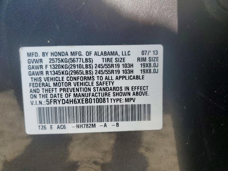 Aukcja sprzedaży 2014 Acura Mdx, vin: 5FRYD4H6XEB010081, numer aukcji: 47270746