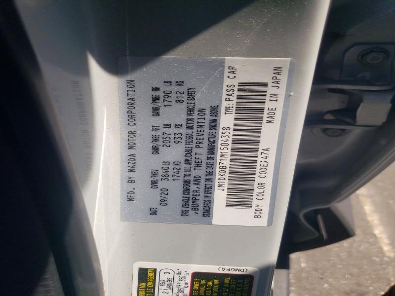 Продажа на аукционе авто 2021 Mazda Cx-3, vin: JM1DKDB71M1504358, номер лота: 49632046