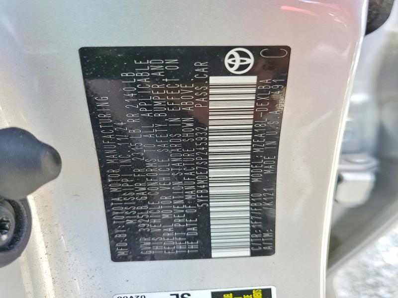 50853726 :رقم المزاد ، 5YFB4MDE7SP245932 vin ، 2025 Toyota Corolla مزاد بيع