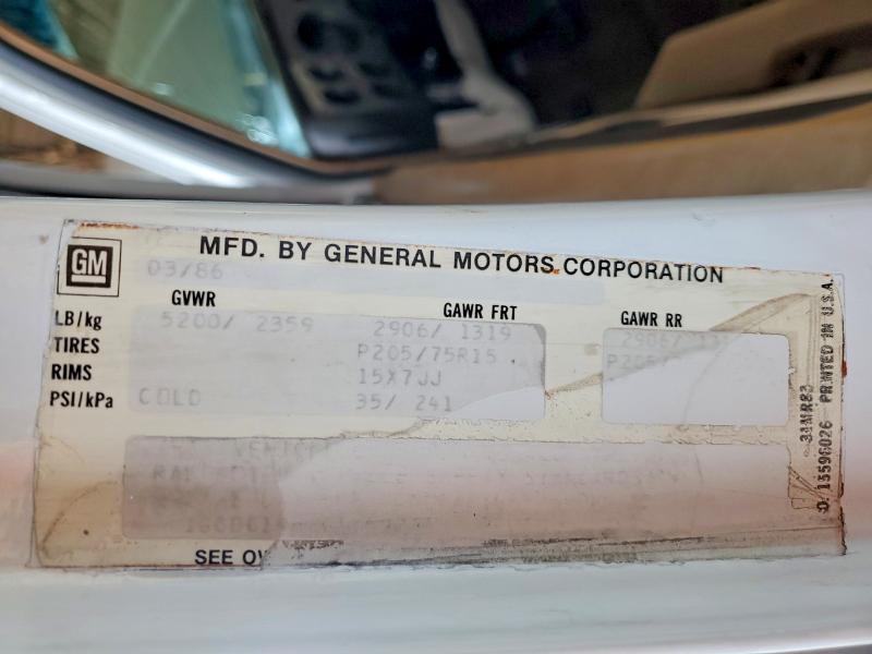 Продажа на аукционе авто 1986 Chevrolet C10, vin: 1GCDC14H2GS159244, номер лота: 50624796
