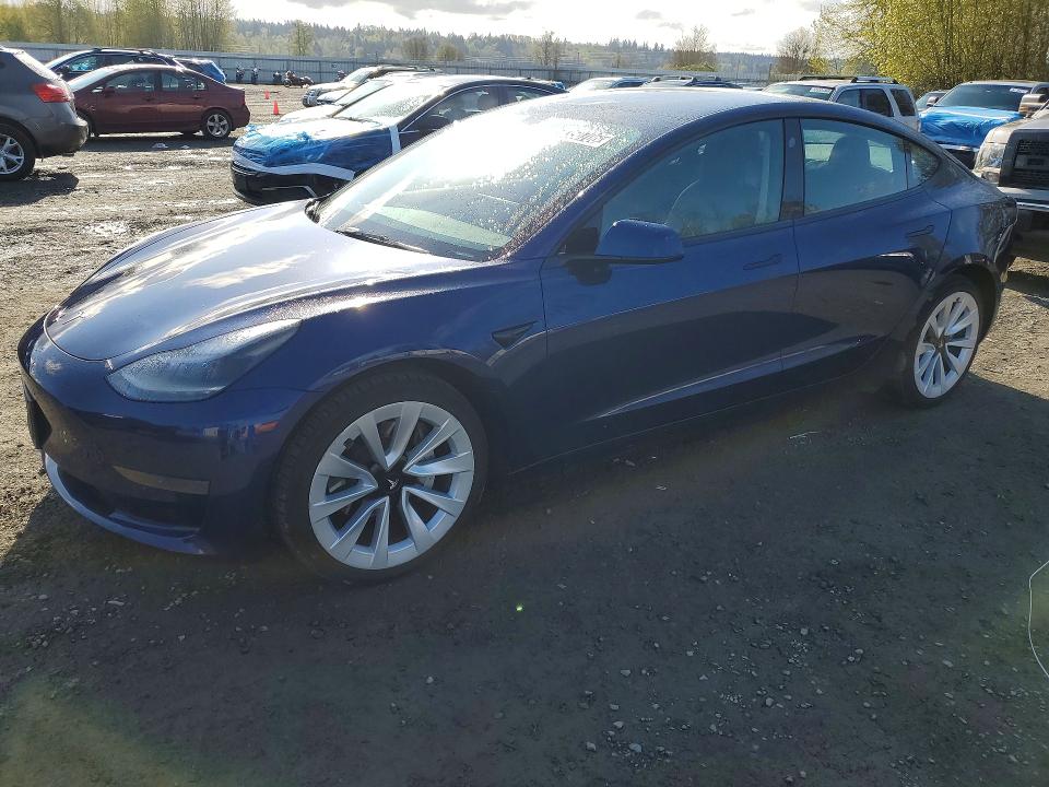 2022 Tesla Model 3 მანქანა იყიდება აუქციონზე, vin: 5YJ3E1EA7NF371929, აუქციონის ნომერი: 50350706
