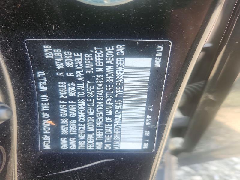 51133686 :رقم المزاد ، SHHFK7H40JU219045 vin ، 2018 Honda Civic مزاد بيع
