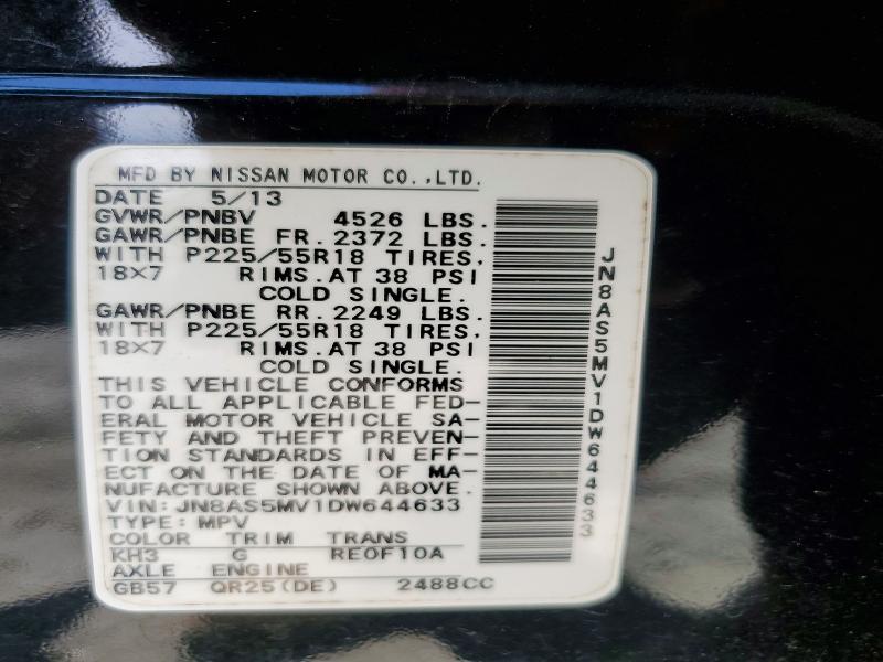 Продажа на аукционе авто 2013 Nissan Rogue, vin: JN8AS5MV1DW644633, номер лота: 49154906