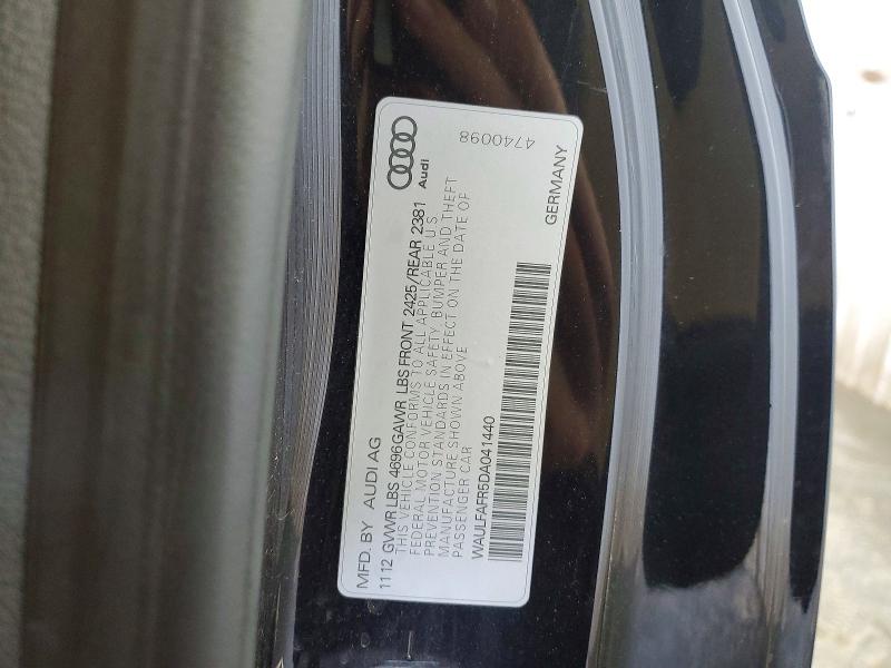 Aukcja sprzedaży 2013 Audi A5, vin: WAULFAFR5DA041440, numer aukcji: 50299776