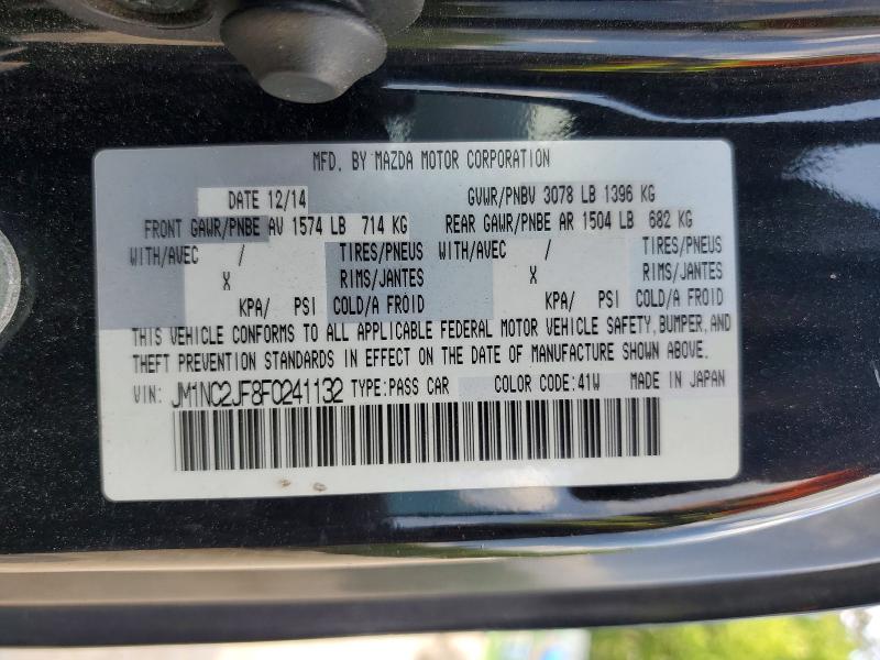 Aukcja sprzedaży 2015 Mazda Mx-5 Miata, vin: JM1NC2JF8F0241132, numer aukcji: 51121576