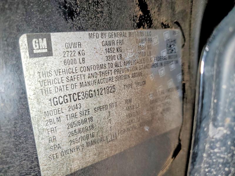 Продаж на аукціоні авто 2016 Chevrolet Colorado, vin: 1GCGTCE36G1121825, номер лоту: 50625606