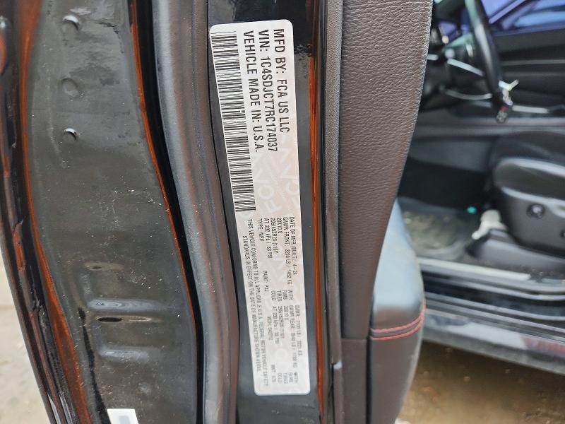 2024 Dodge Durango მანქანა იყიდება აუქციონზე, vin: 1C4SDJCT7RC174037, აუქციონის ნომერი: 48342486