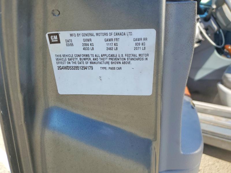 Продаж на аукціоні авто 2005 Buick Lacrosse, vin: 2G4WD532851294179, номер лоту: 49539286