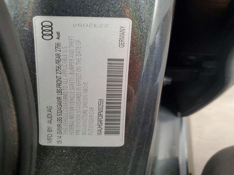 Продажа на аукционе авто 2015 Audi A6, vin: WAUHGAFC8FN002559, номер лота: 49595516