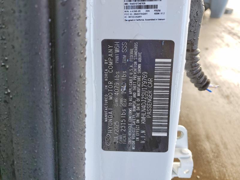 2025 Hyundai Elantra მანქანა იყიდება აუქციონზე, vin: KMHLN4DJ2SU179769, აუქციონის ნომერი: 49213406