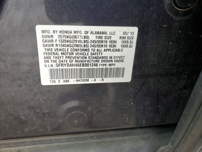 Aukcja sprzedaży 2014 Acura Mdx, vin: 5FRYD4H46EB001246, numer aukcji: 48773436