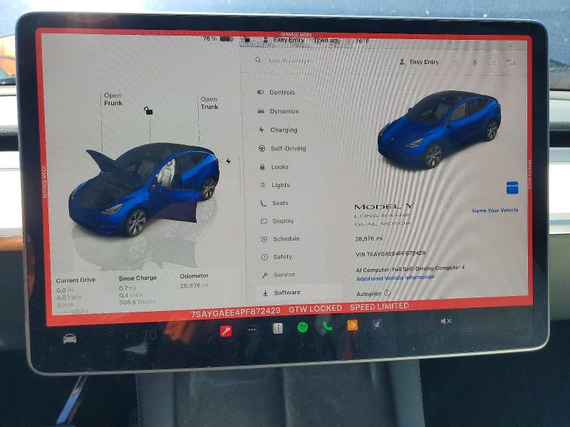 Aukcja sprzedaży 2023 Tesla Model Y, vin: 7SAYGAEE4PF872429, numer aukcji: 49005386